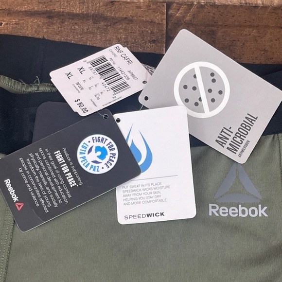 NWT Reebok Green Speedwick Precision RNF Capris - Picture 12 of 16